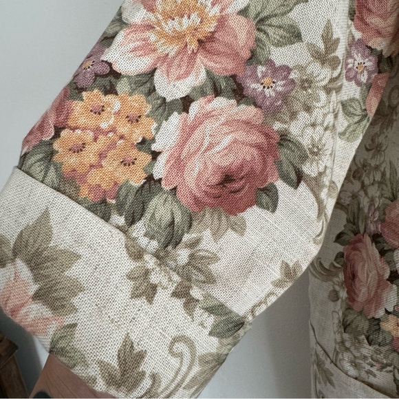 Vintage Joanna Romantic Floral Oversized Blazer Jacket - Picture 3 of 4